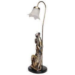 ART.700/58 _LAMPARA DAMA PARADA CON PERRO